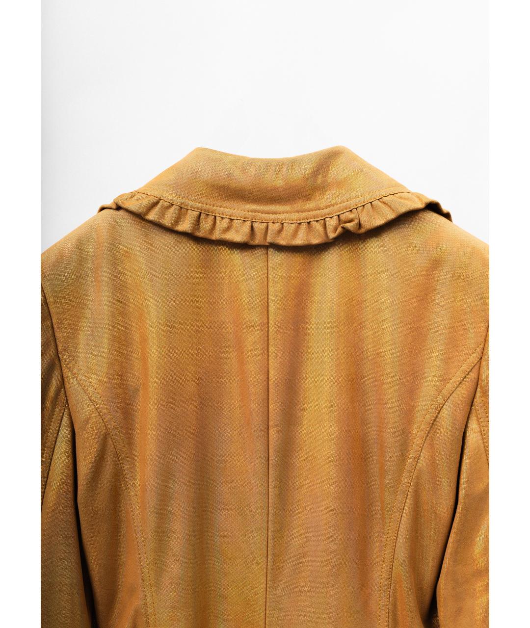 ESCADA Золотой замшевый жакет/пиджак, фото 6