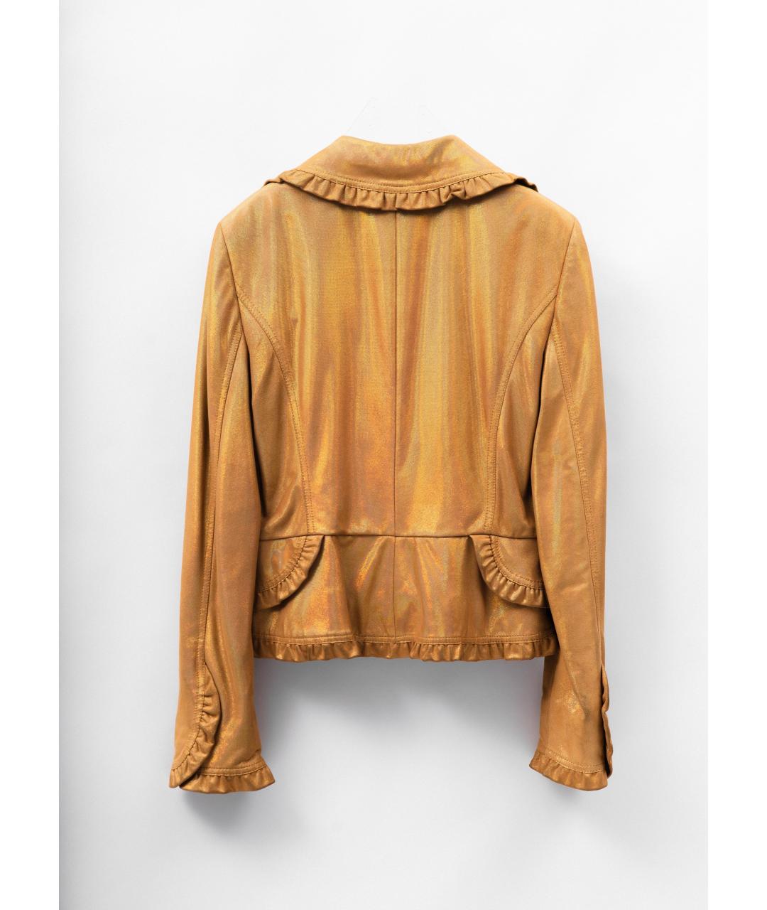 ESCADA Золотой замшевый жакет/пиджак, фото 2
