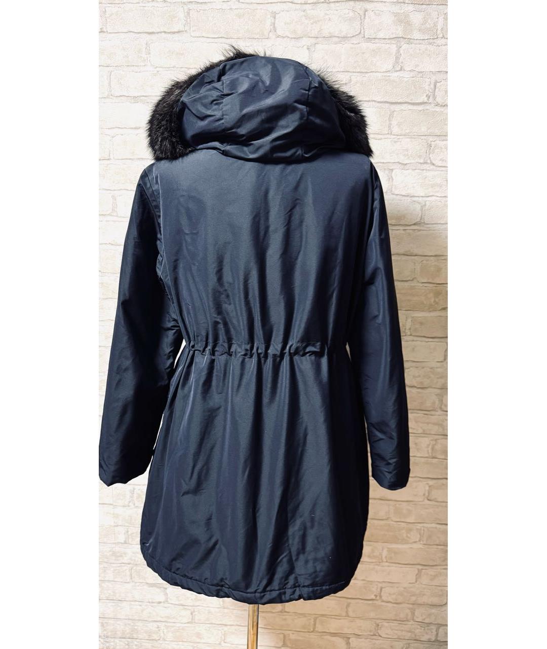 WEEKEND MAX MARA Темно-синий полиамидовый пуховик, фото 2