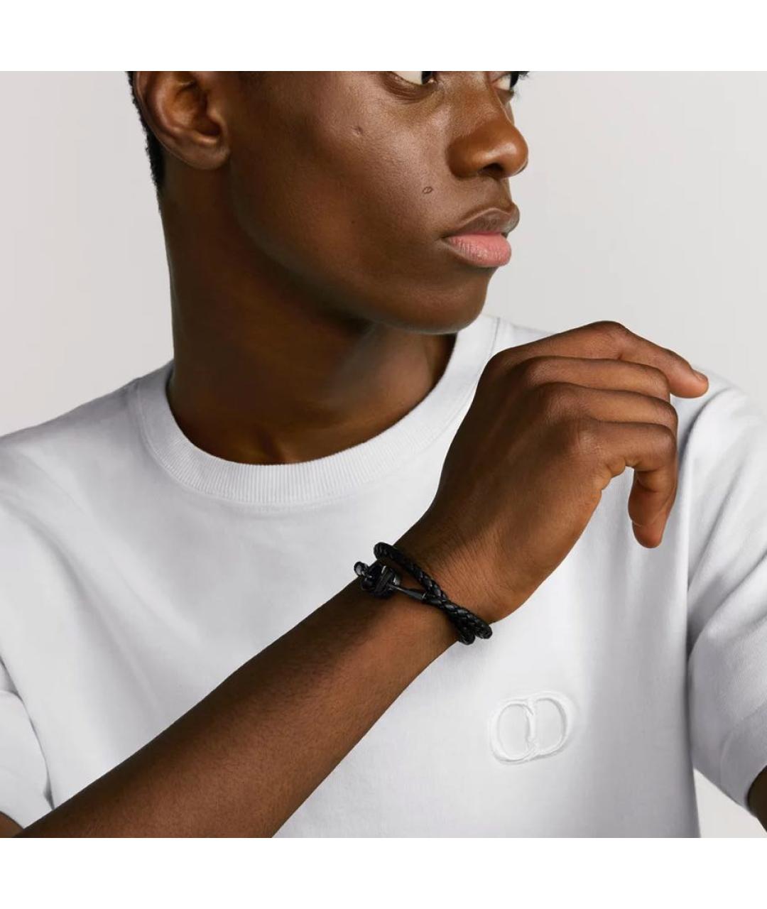 CHRISTIAN DIOR Черный деревянный браслет, фото 2