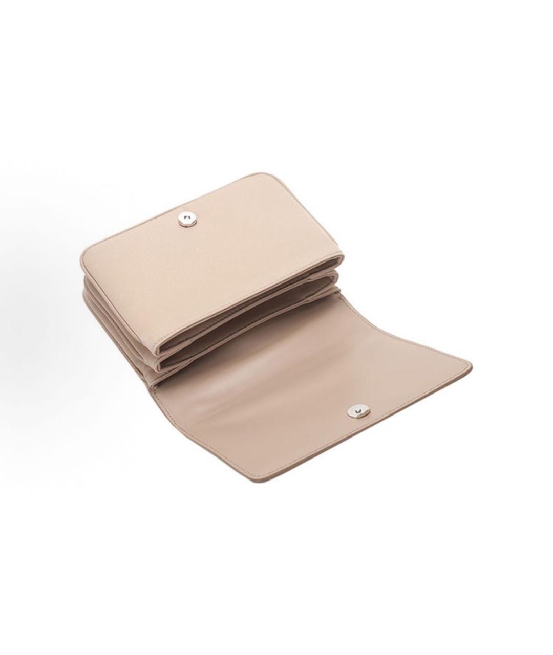 PRADA Бежевая кожаная сумка через плечо, фото 5