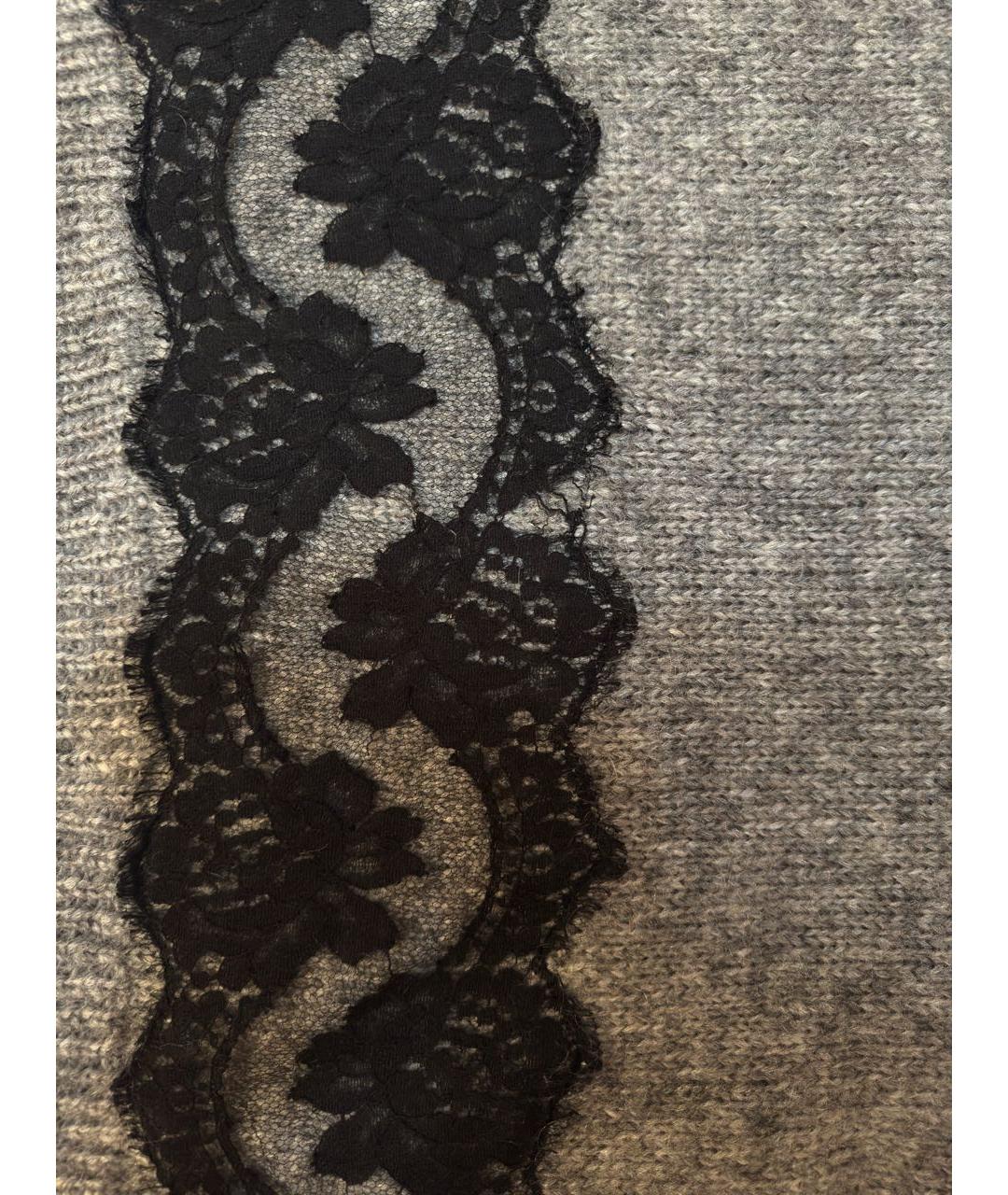 DOLCE&GABBANA Серое шерстяное повседневное платье, фото 4