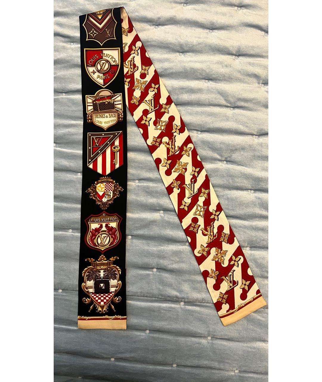 LOUIS VUITTON Мульти шелковый шарф, фото 2