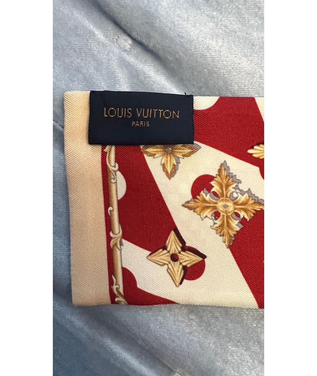 LOUIS VUITTON Мульти шелковый шарф, фото 3