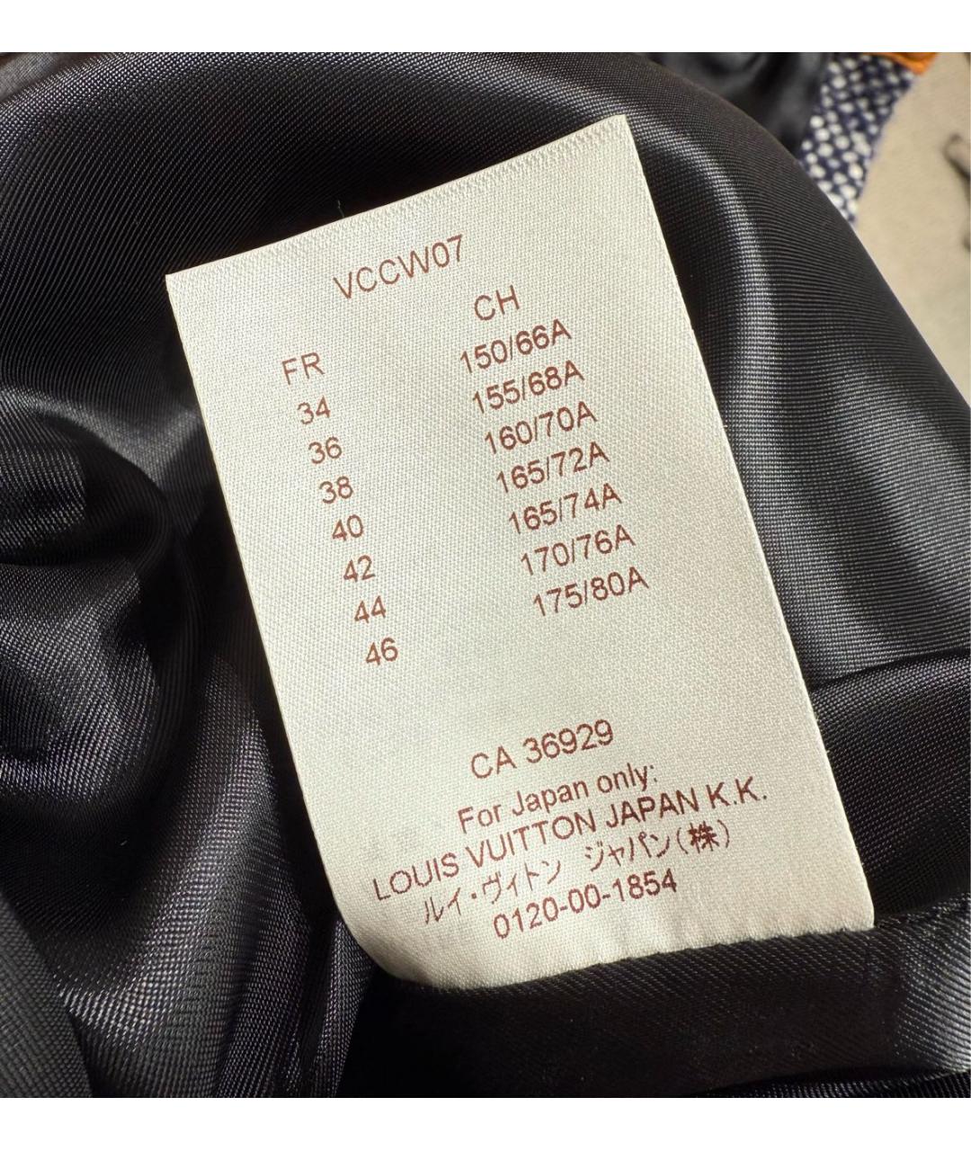 LOUIS VUITTON Синяя шерстяная юбка миди, фото 6