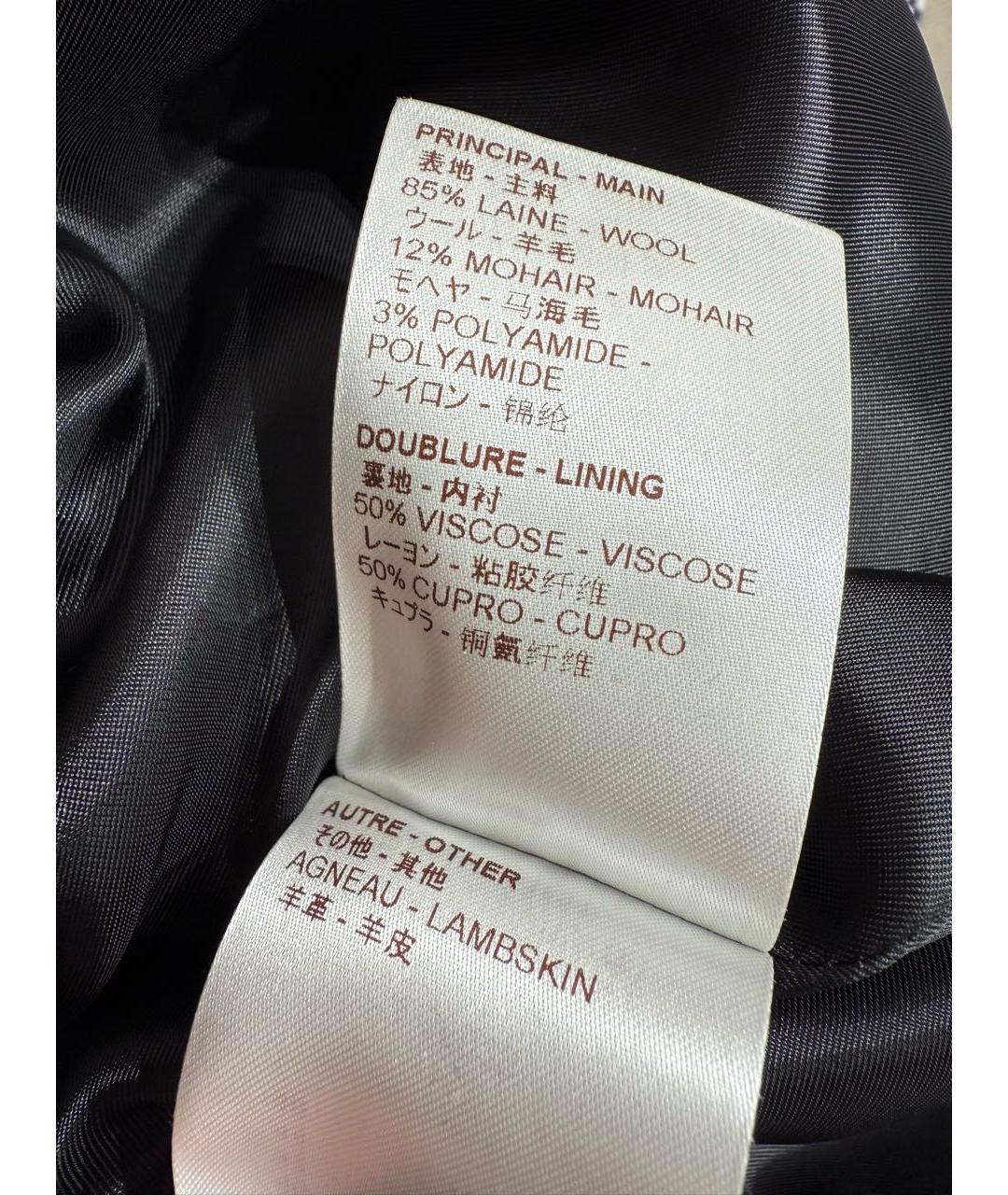 LOUIS VUITTON Синяя шерстяная юбка миди, фото 5