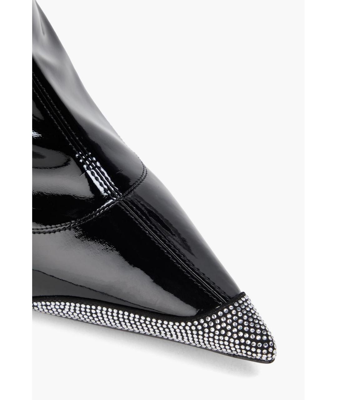 ALEXANDRE VAUTHIER Черные ботильоны из лакированной кожи, фото 4