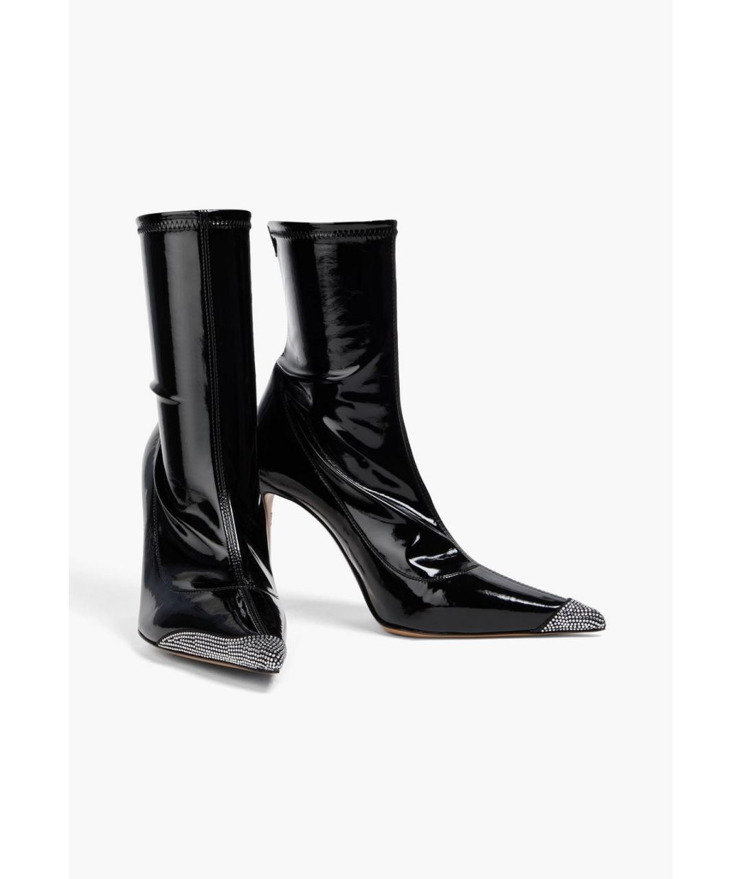 ALEXANDRE VAUTHIER Черные ботильоны из лакированной кожи, фото 2