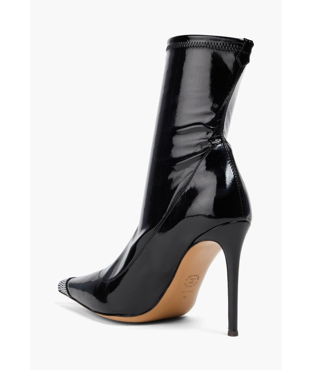 ALEXANDRE VAUTHIER Черные ботильоны из лакированной кожи, фото 3