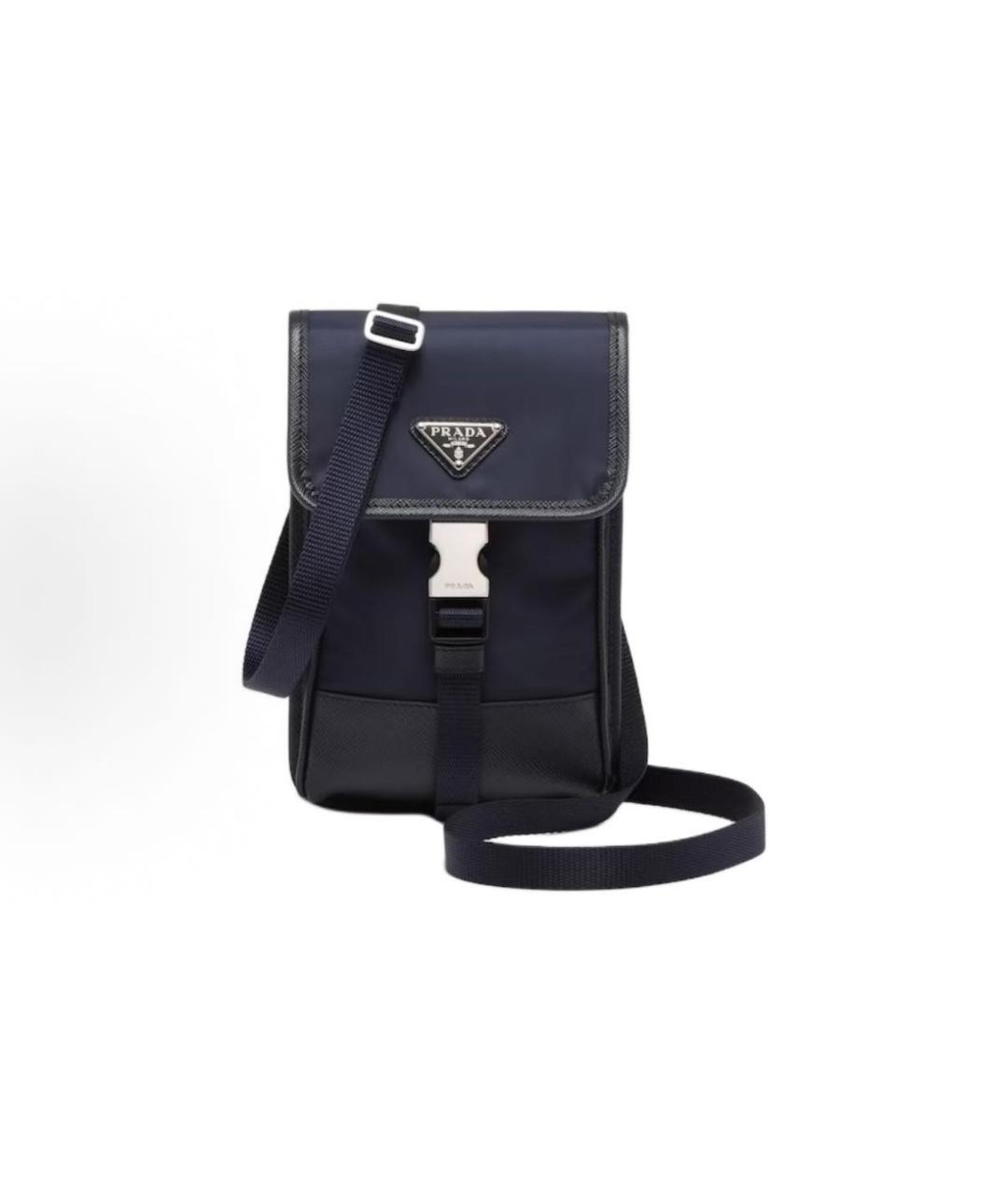 PRADA Темно-синяя сумка на плечо, фото 1