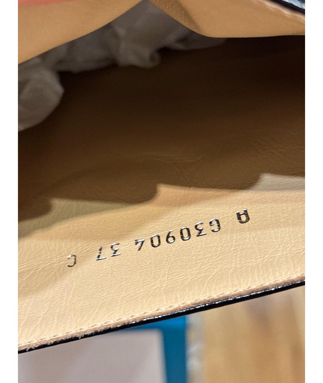 CHANEL Черные сапоги из лакированной кожи, фото 4