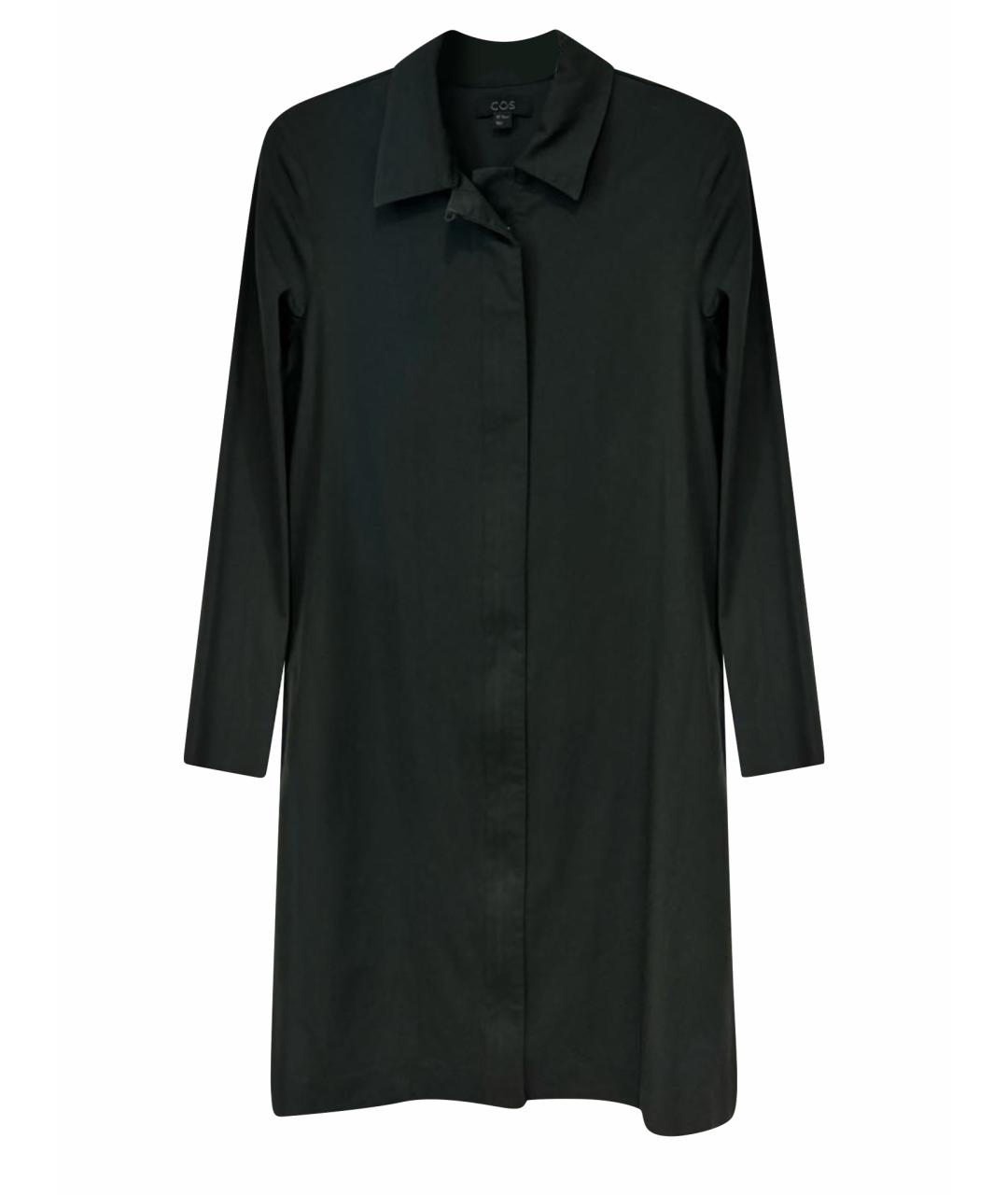 COS Черное хлопковое повседневное платье, фото 1