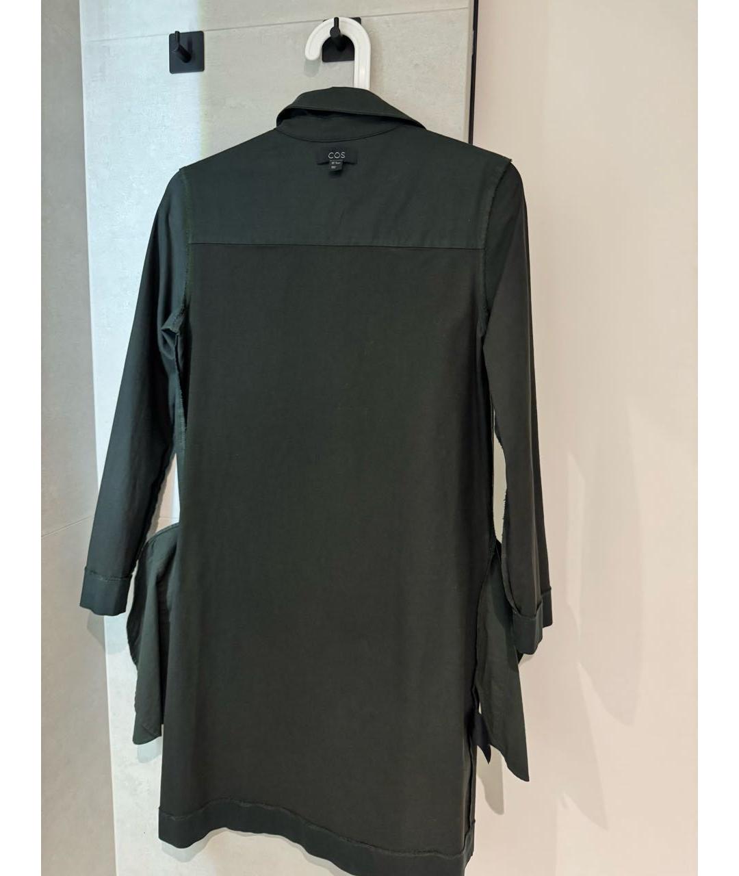 COS Черное хлопковое повседневное платье, фото 8