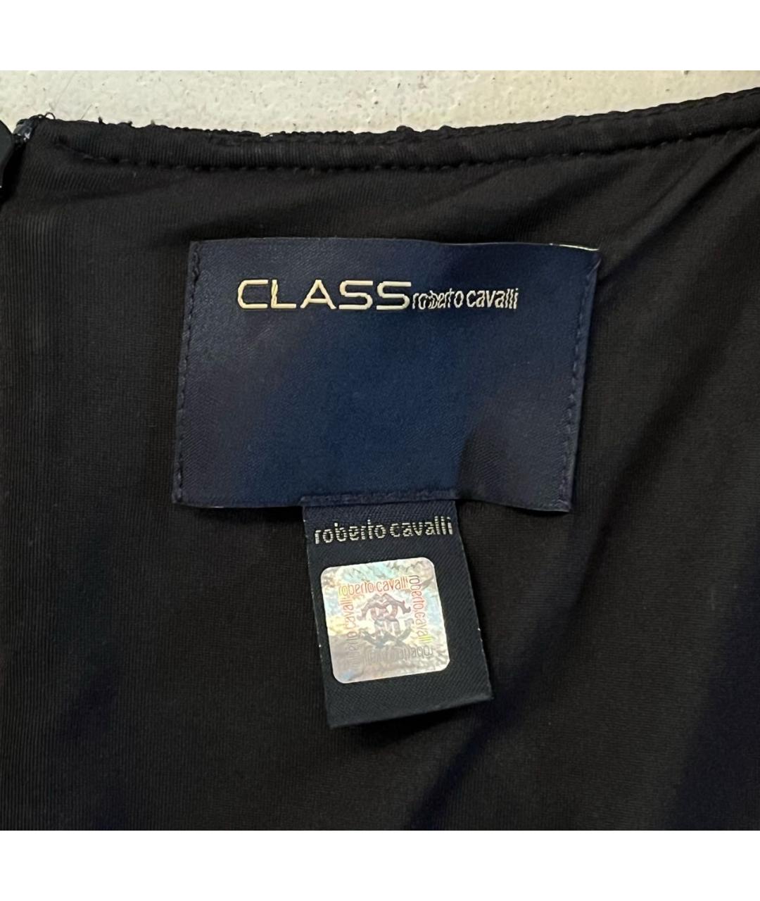 ROBERTO CAVALLI Синее полиамидовое вечернее платье, фото 7