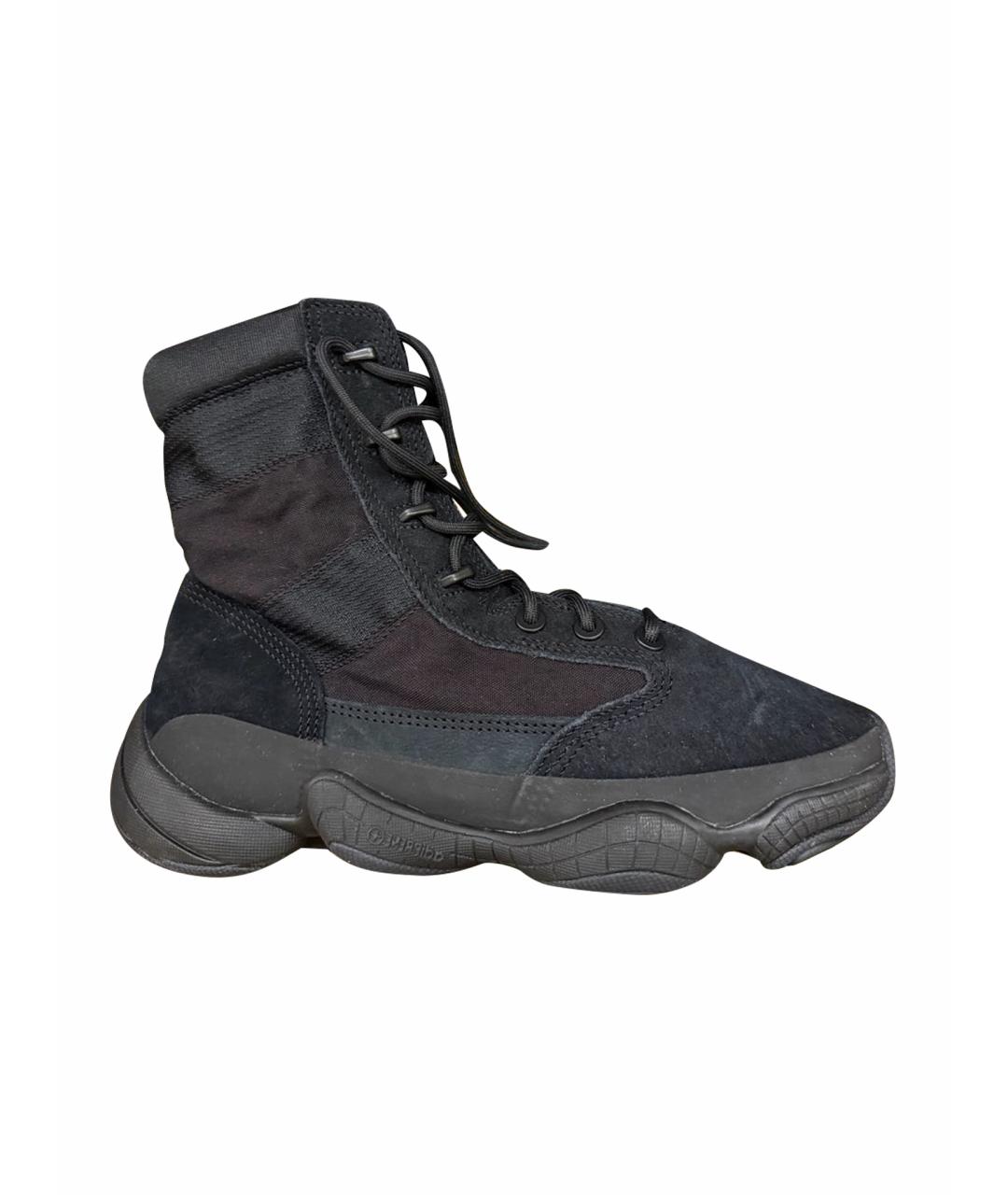 ADIDAS YEEZY Черные высокие кроссовки / кеды, фото 1