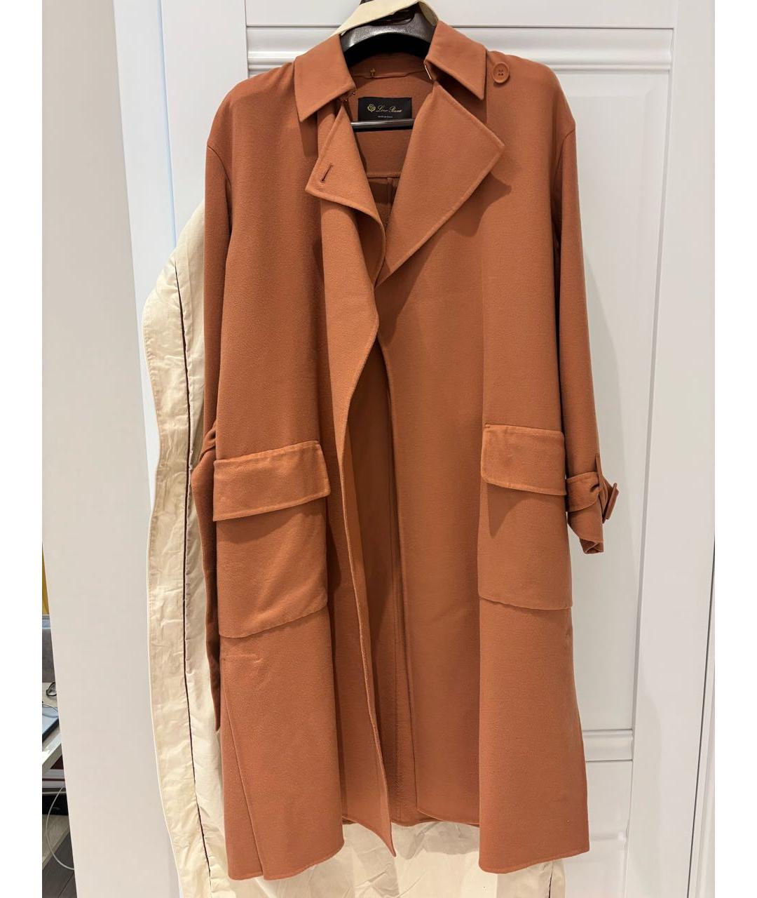 LORO PIANA Оранжевое кашемировое пальто, фото 8