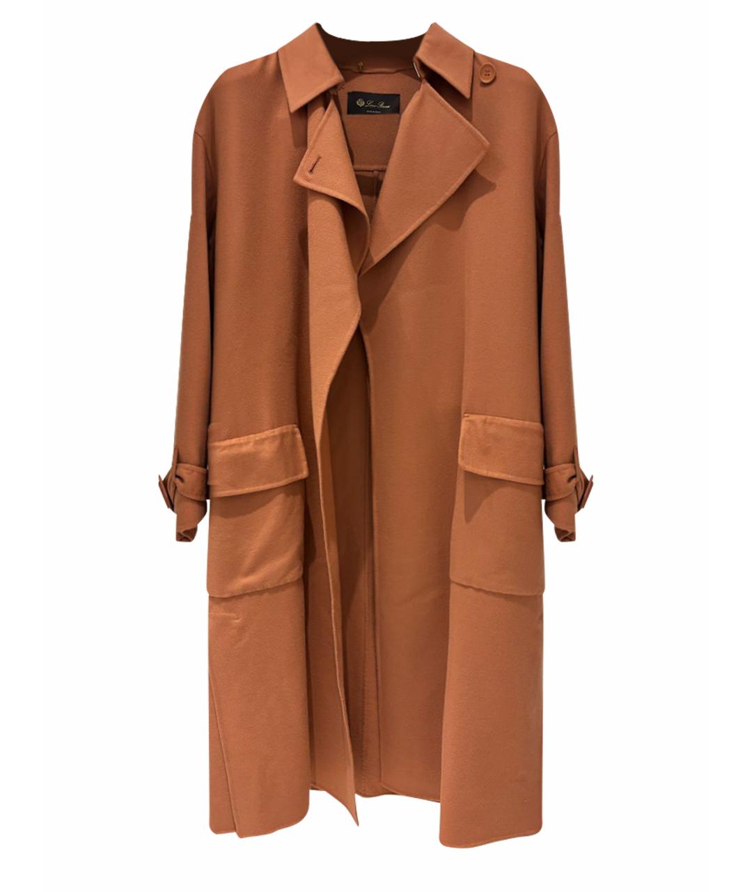 LORO PIANA Оранжевое кашемировое пальто, фото 1