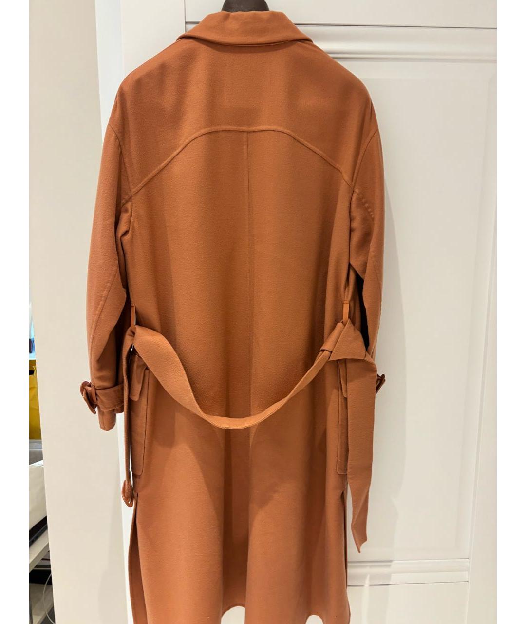 LORO PIANA Оранжевое кашемировое пальто, фото 3