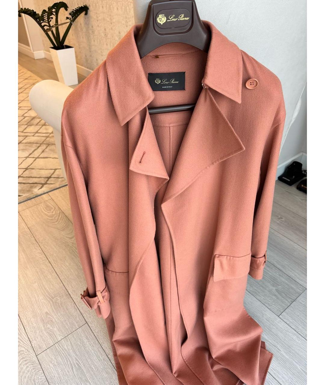 LORO PIANA Оранжевое кашемировое пальто, фото 6