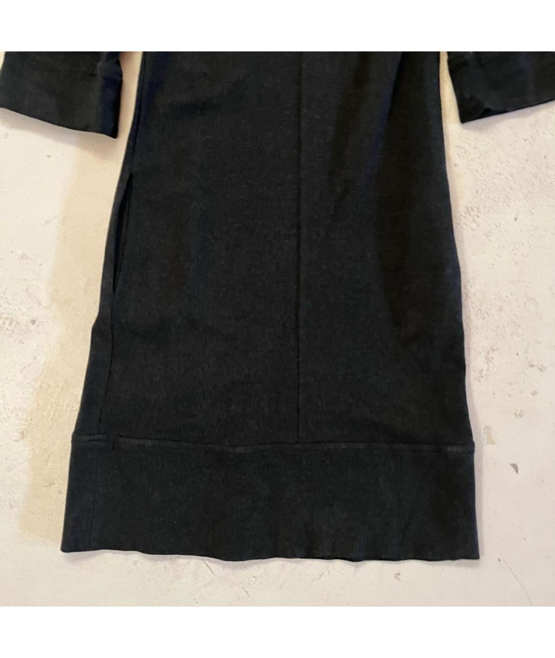 BURBERRY Антрацитовое вискозное повседневное платье, фото 5