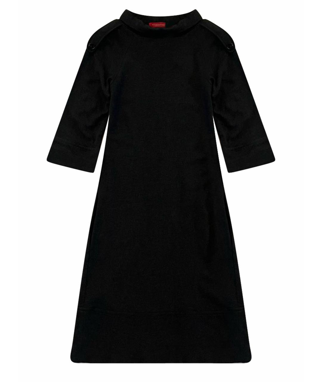 BURBERRY Антрацитовое вискозное повседневное платье, фото 1