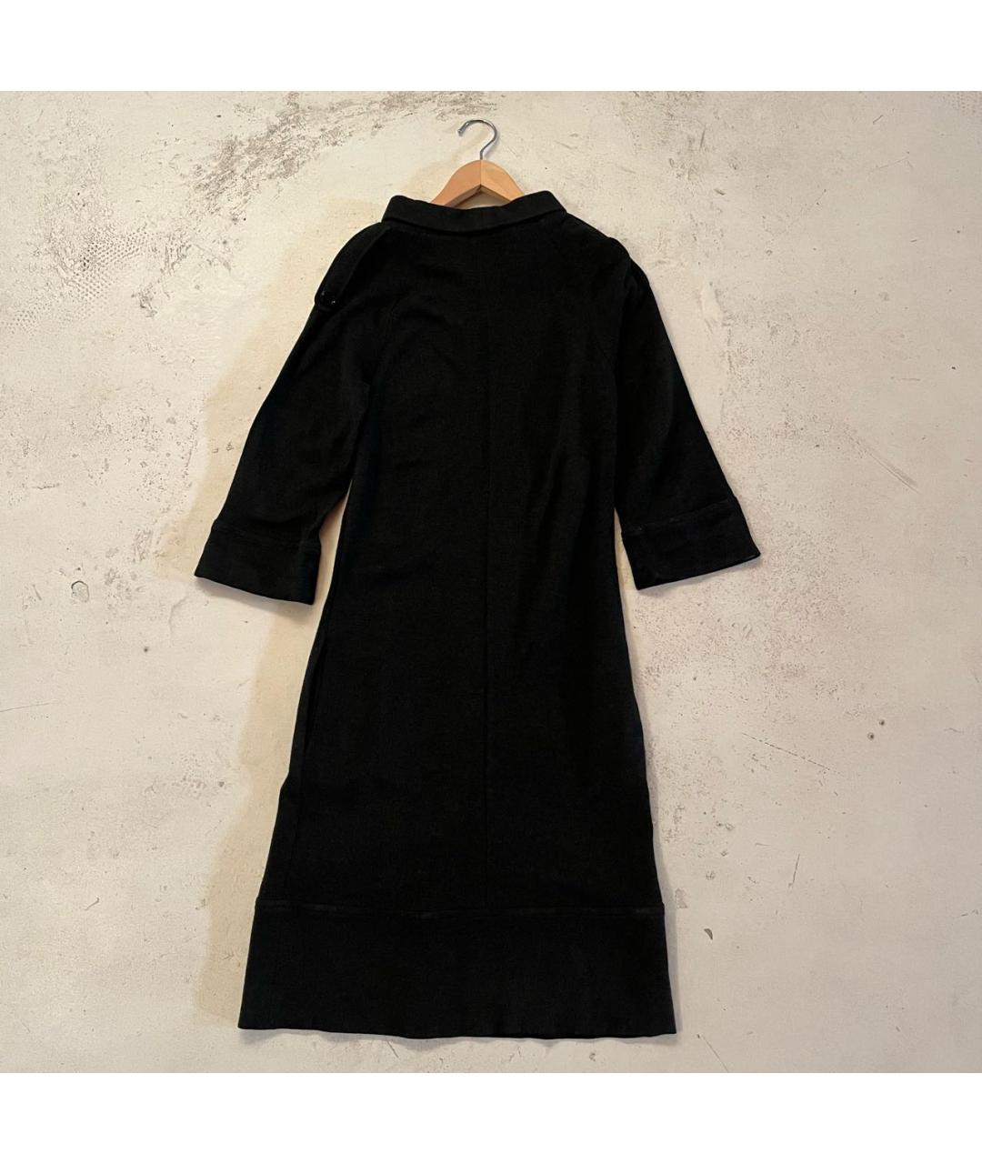 BURBERRY Антрацитовое вискозное повседневное платье, фото 3