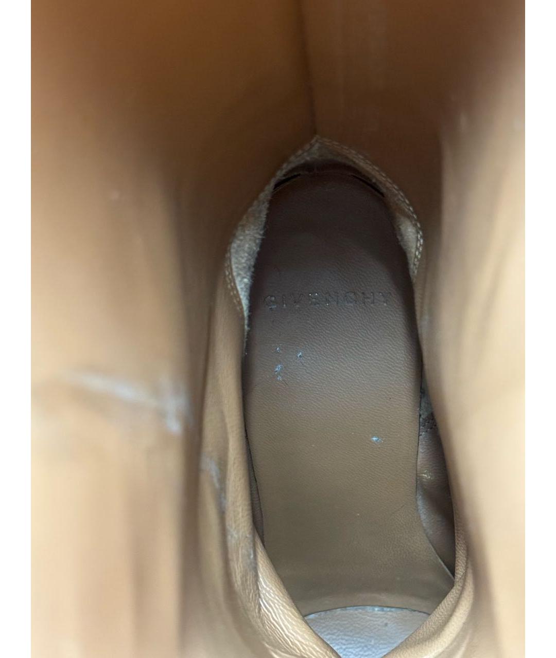 GIVENCHY Черные кожаные сапоги, фото 4