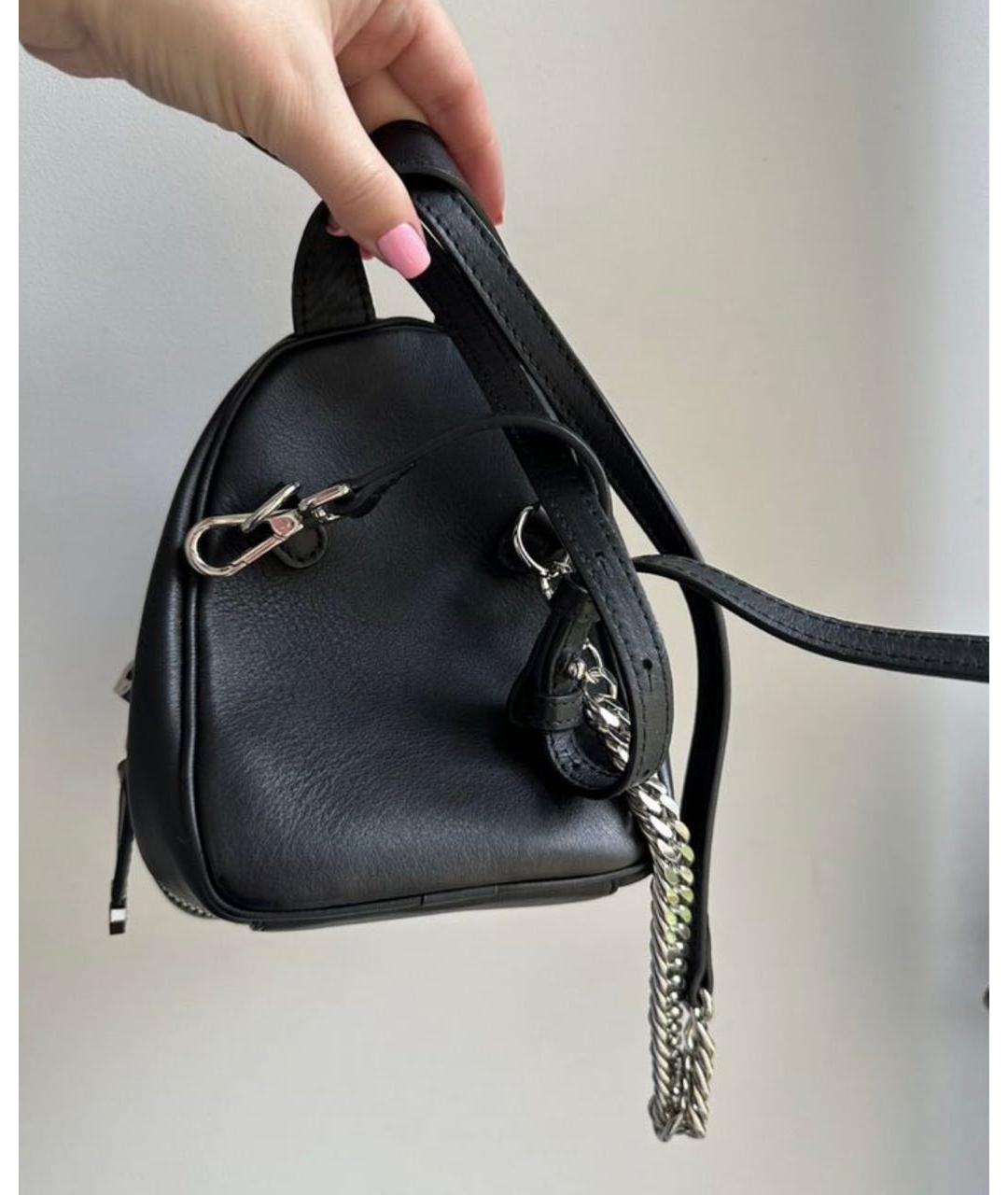 PHILIPP PLEIN Черный кожаный рюкзак, фото 2