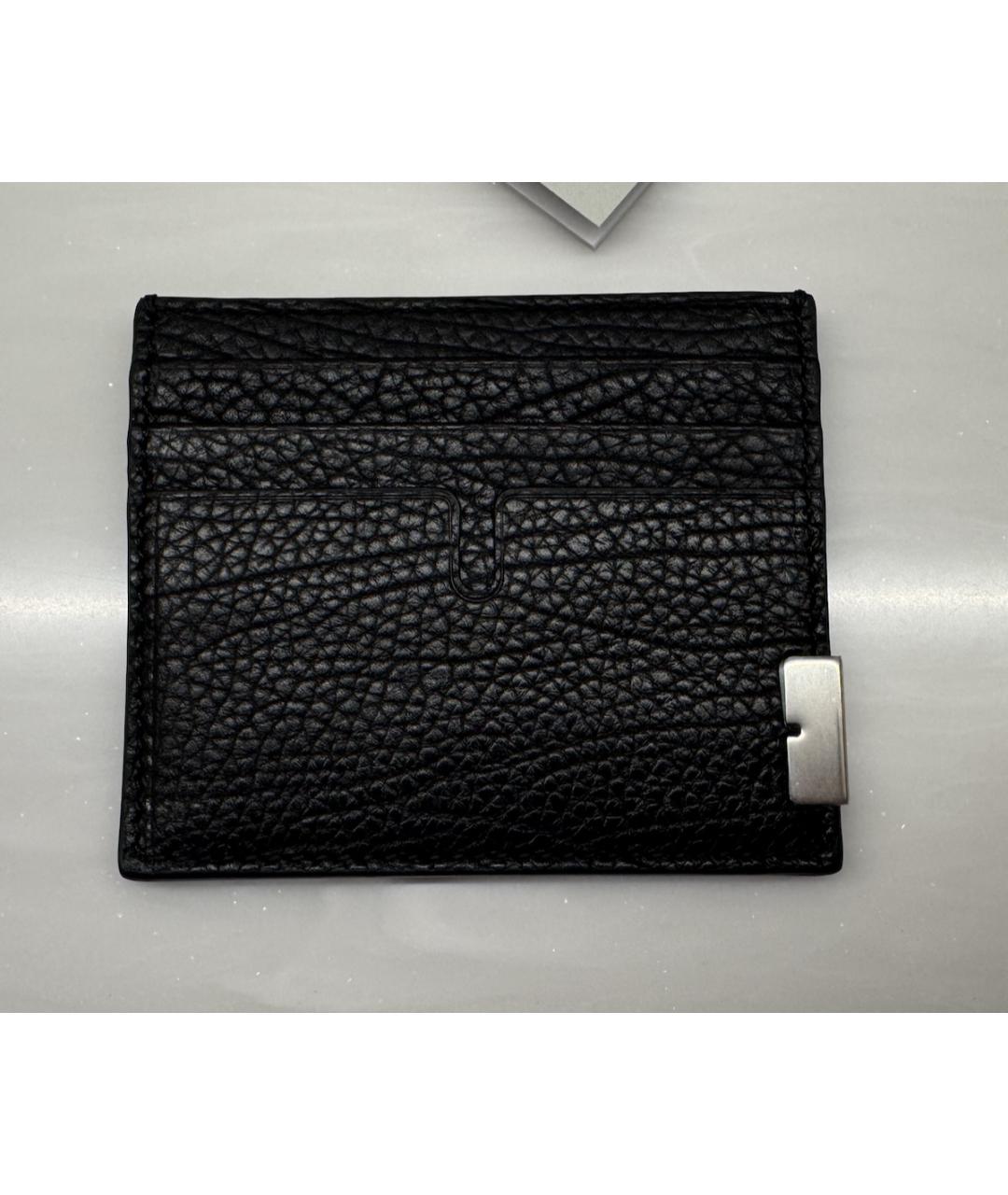 BURBERRY Черный кожаный кардхолдер, фото 10