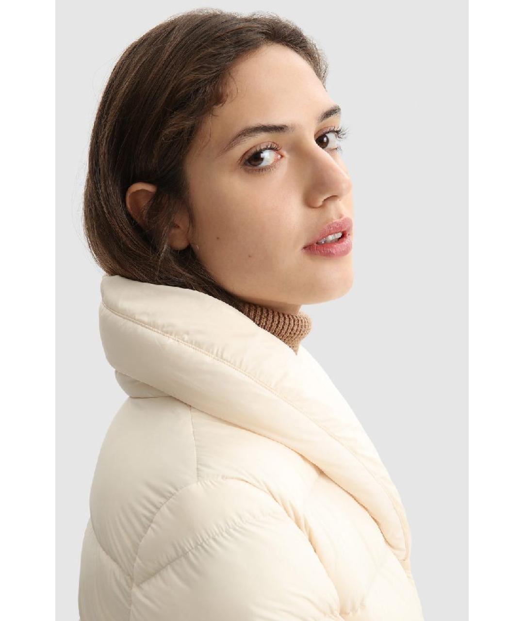 WOOLRICH Бежевый пуховик, фото 6