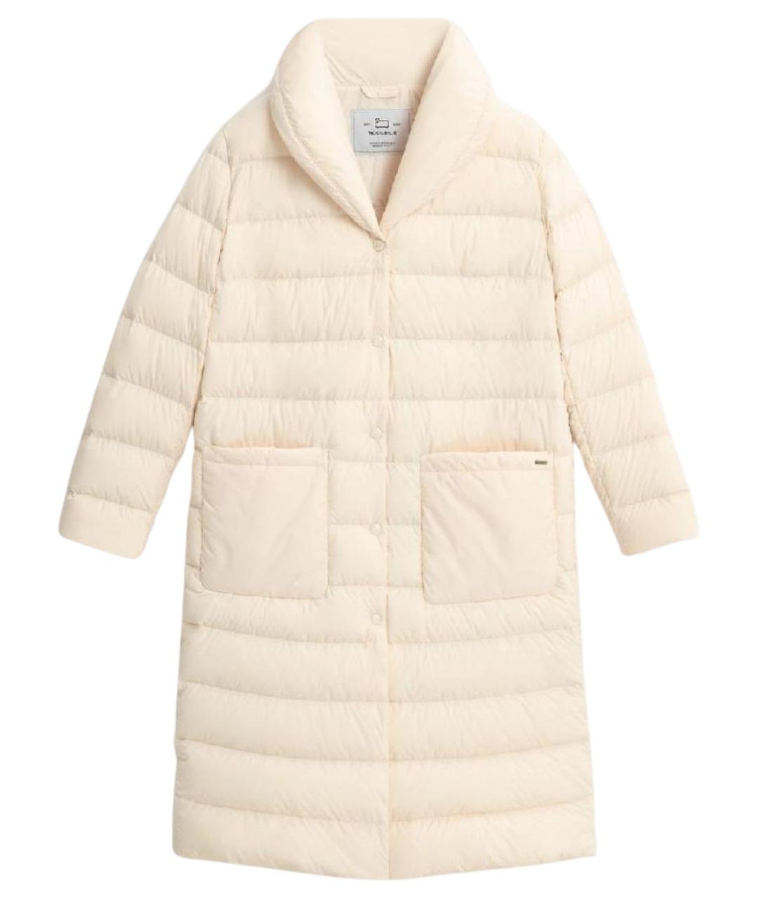 WOOLRICH Бежевый пуховик, фото 1