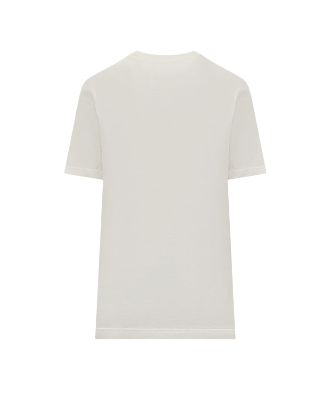 JIL SANDER Белая хлопковая футболка, фото 2