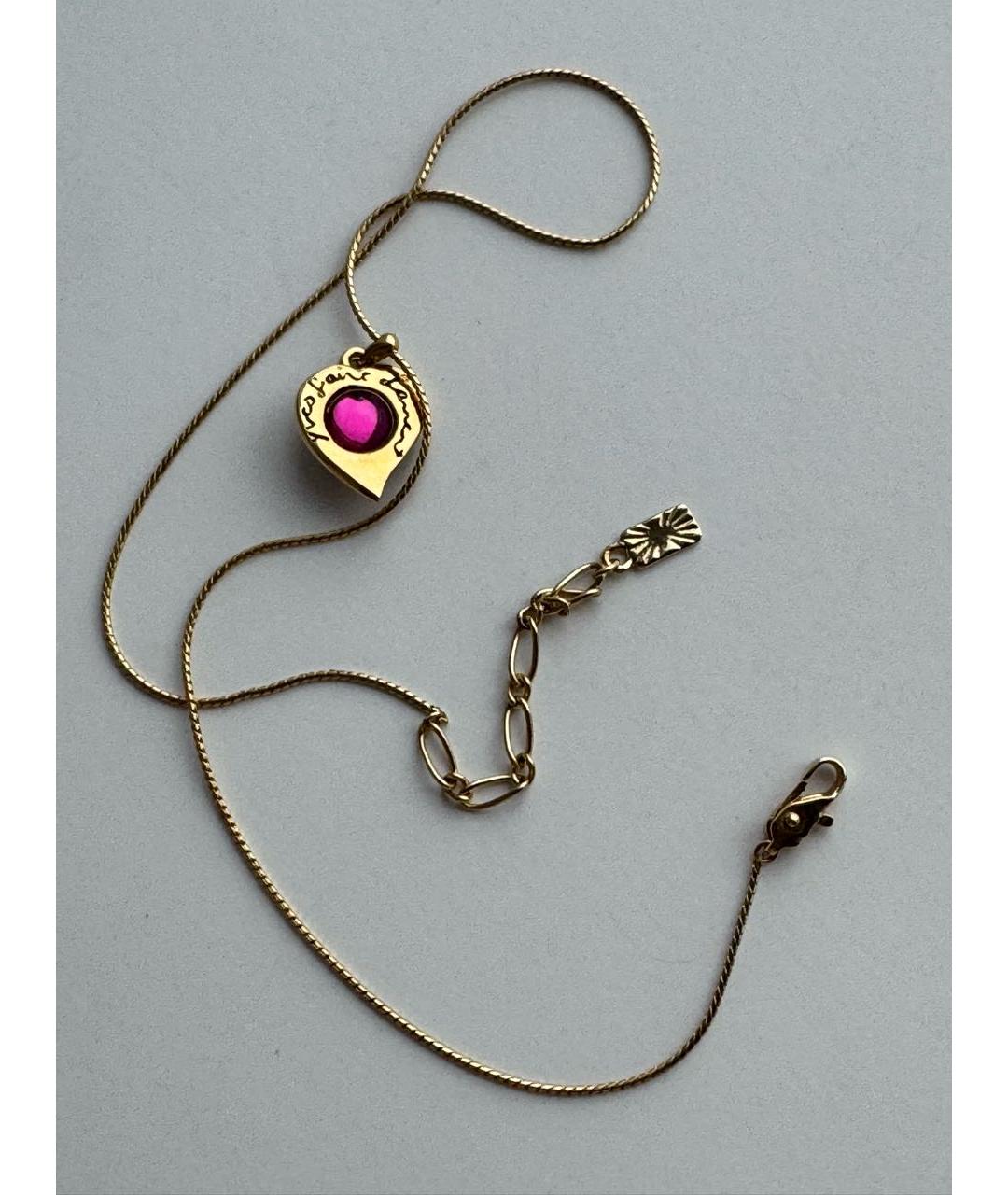 SAINT LAURENT Золотое позолоченное колье, фото 2