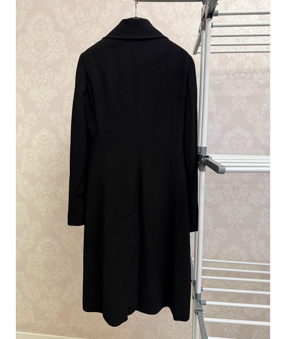 DOLCE&GABBANA Черное шерстяное пальто, фото 5