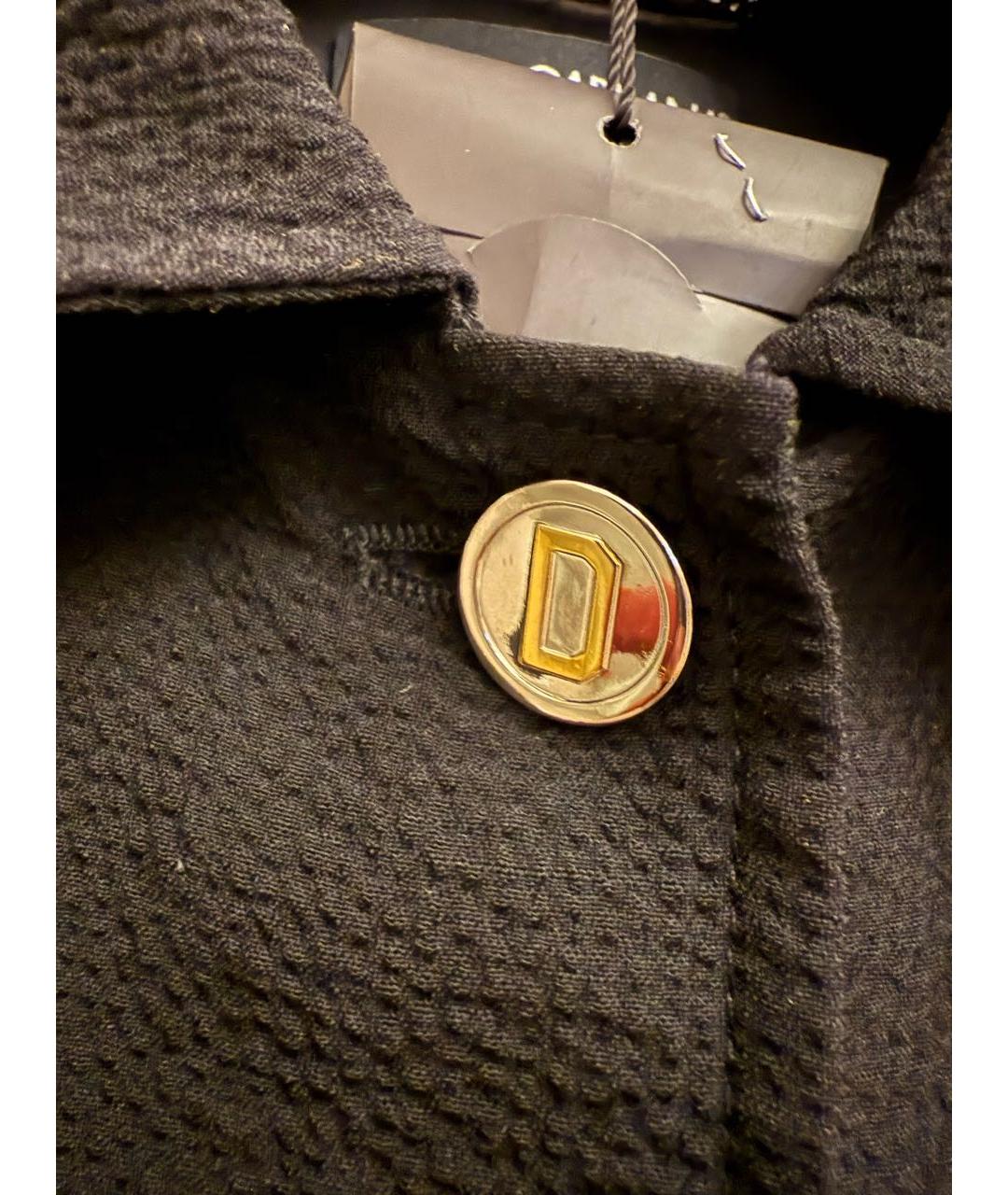 DOLCE&GABBANA Черное шерстяное пальто, фото 3