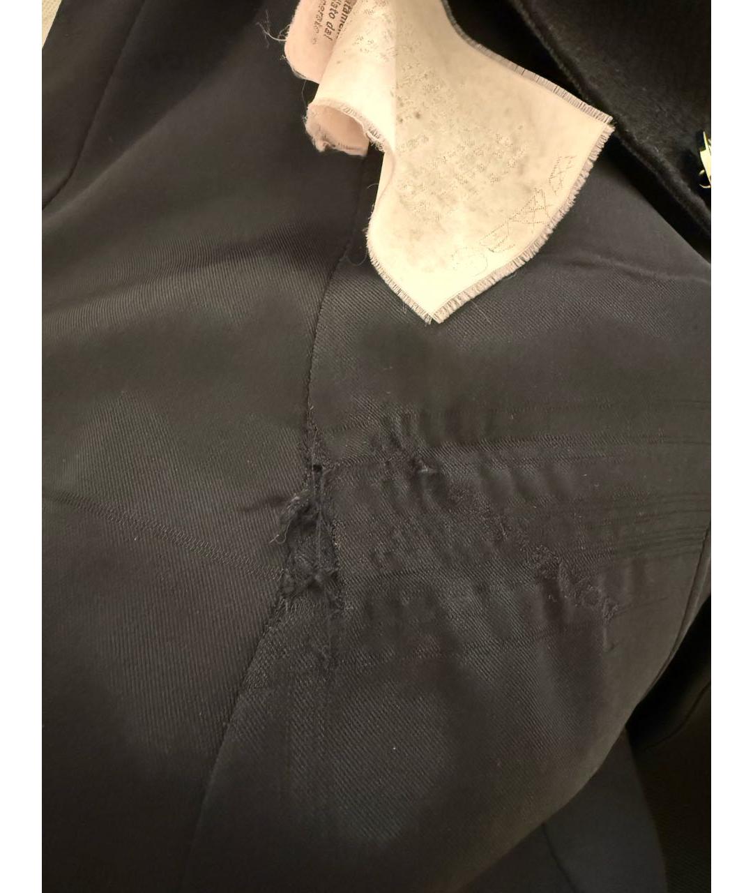 DOLCE&GABBANA Черное шерстяное пальто, фото 7
