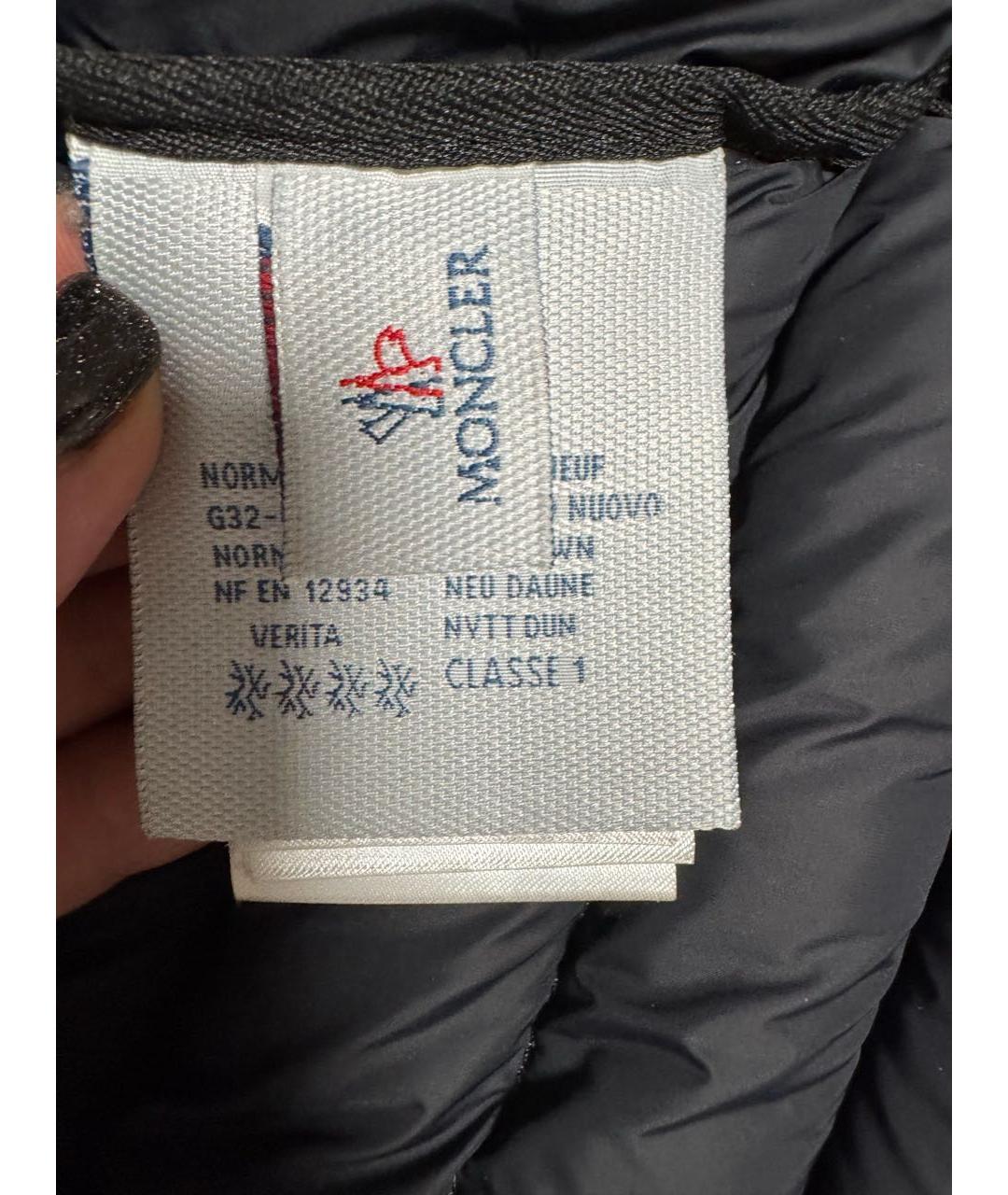 MONCLER Серая синтетическая куртка, фото 6