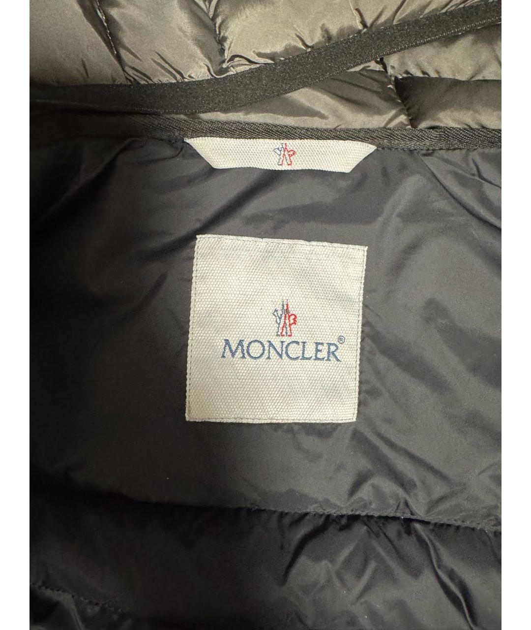 MONCLER Серая синтетическая куртка, фото 3