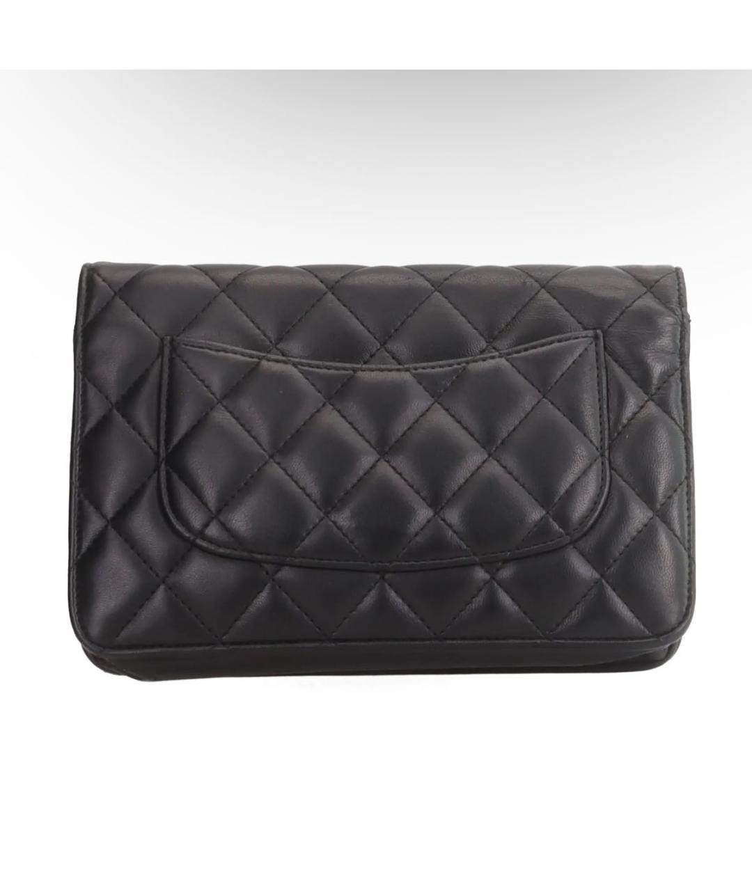 CHANEL Черная кожаная сумка через плечо, фото 5