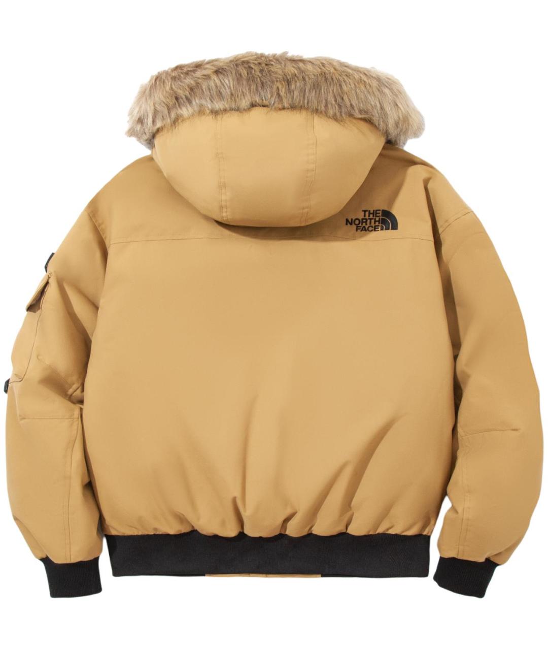 THE NORTH FACE Горчичный пуховик, фото 2