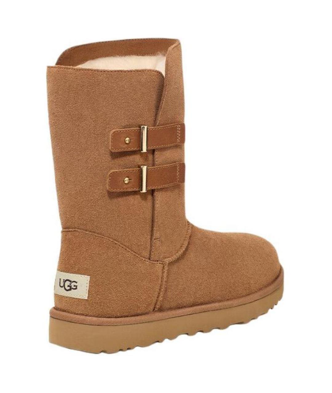 UGG AUSTRALIA Коричневые замшевые ботинки, фото 5