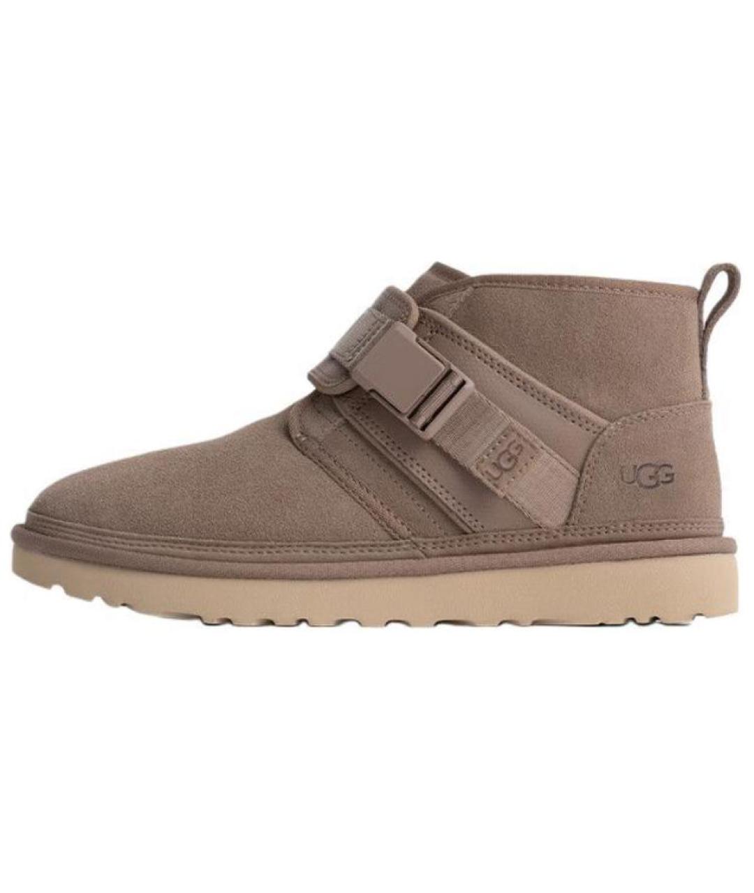 UGG AUSTRALIA Коричневые замшевые высокие ботинки, фото 2