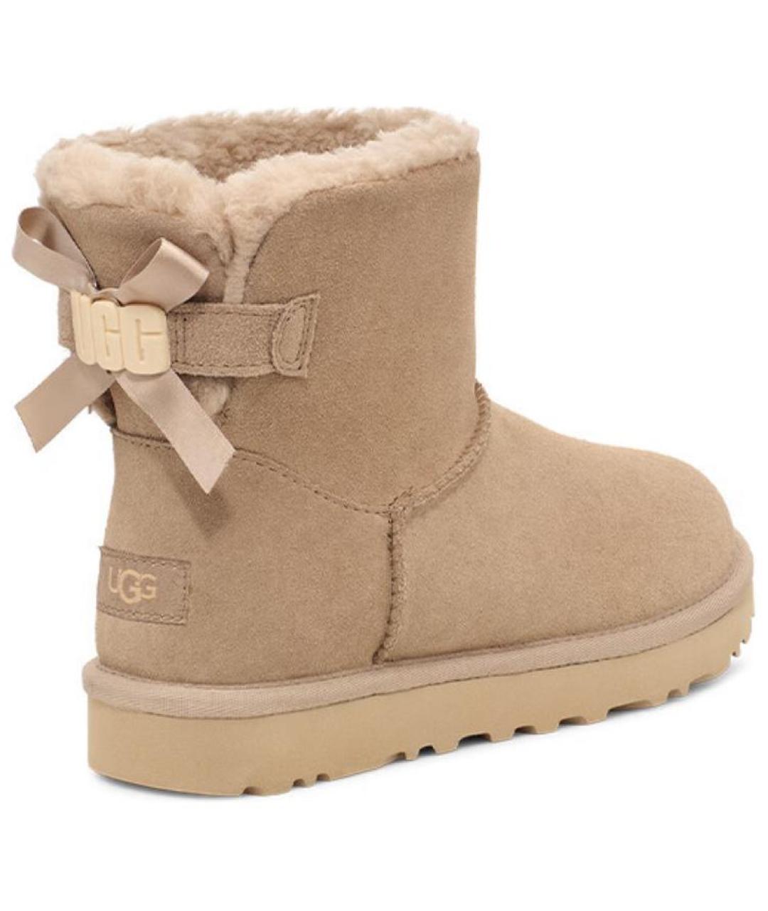 UGG AUSTRALIA Бежевые замшевые ботинки, фото 3