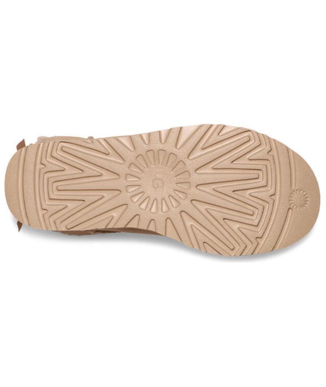 UGG AUSTRALIA Бежевые замшевые ботинки, фото 5