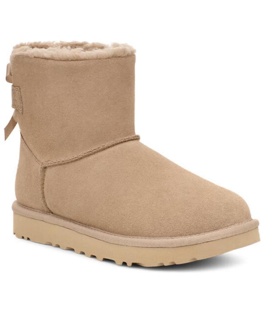 UGG AUSTRALIA Бежевые замшевые ботинки, фото 2