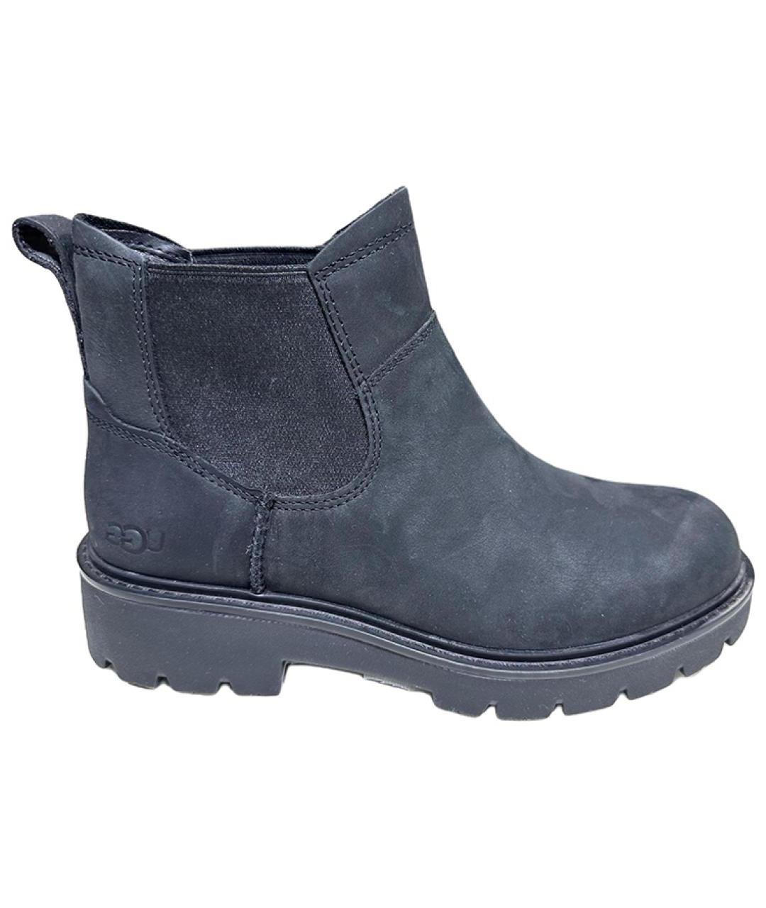 UGG AUSTRALIA Темно-синие кожаные ботинки, фото 1