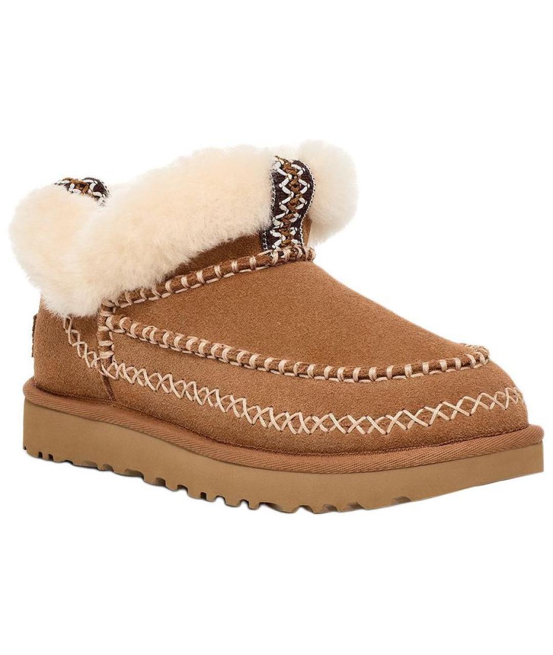 UGG AUSTRALIA Коричневые замшевые ботинки, фото 3