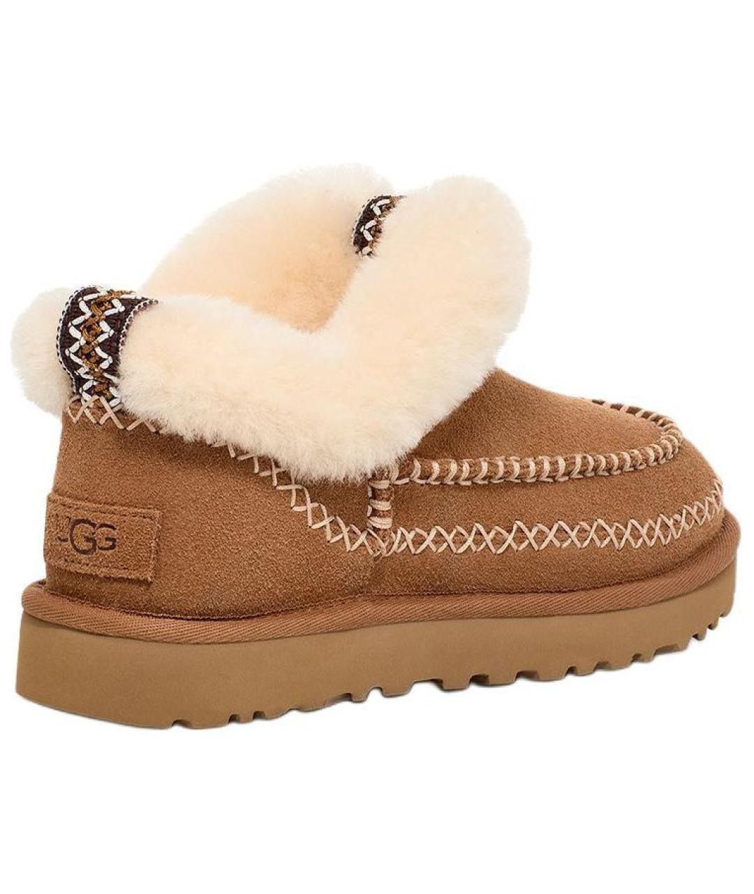 UGG AUSTRALIA Коричневые замшевые ботинки, фото 4