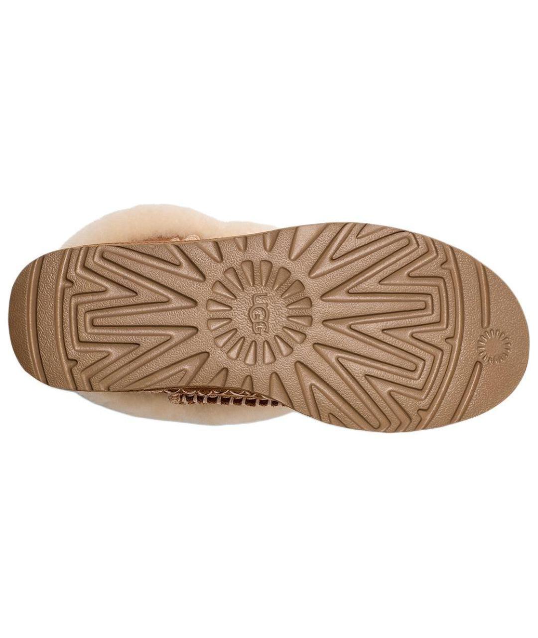 UGG AUSTRALIA Коричневые кожаные ботинки, фото 5