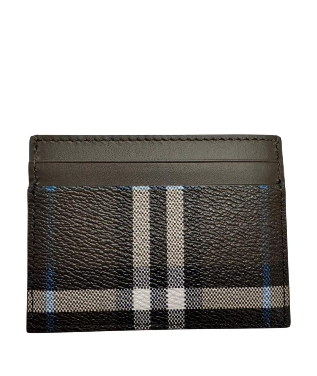 BURBERRY Коричневый кожаный кардхолдер, фото 1
